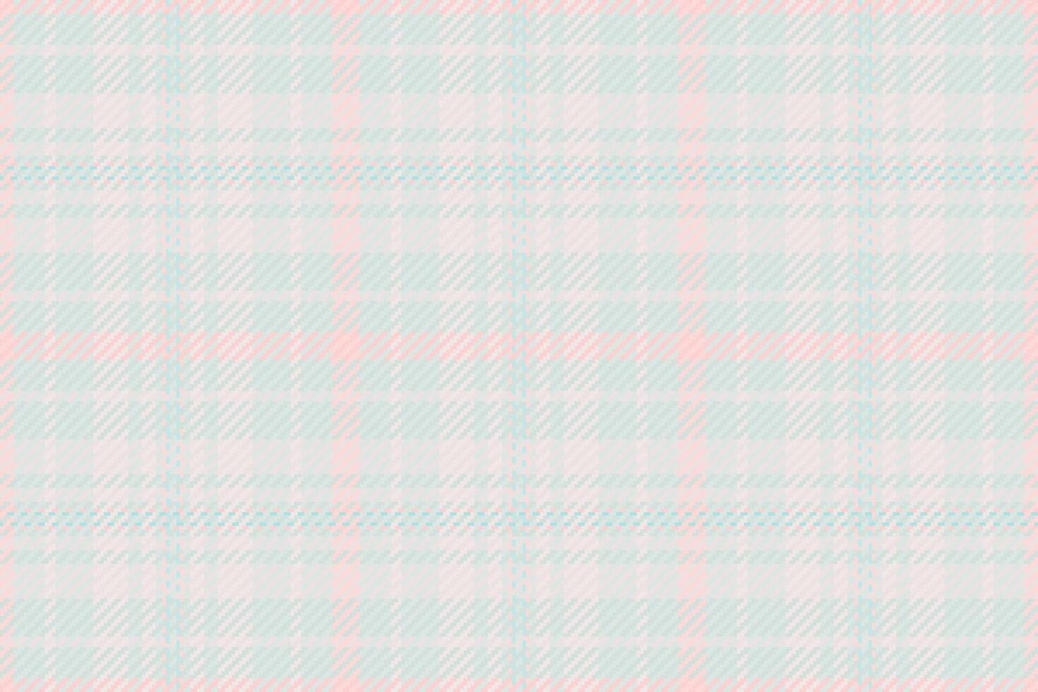 Pastel plaid pattern with a textured effect. Soft pink and teal hues create a calming, versatile background. Ideal for design, textiles, or web use. vector