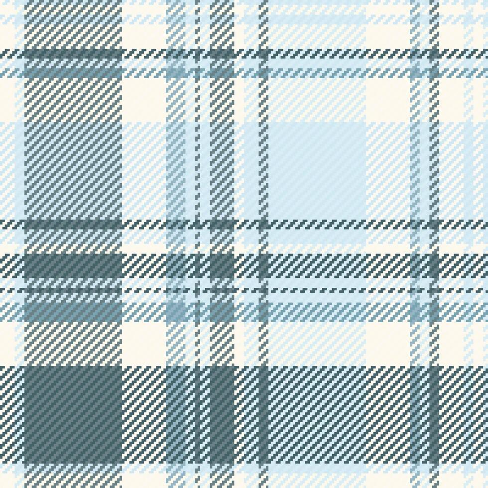 Decorative fabric tartan background, gorgeous pattern textile plaid. Rectangle seamless texture check in light and sea shell colors. vector