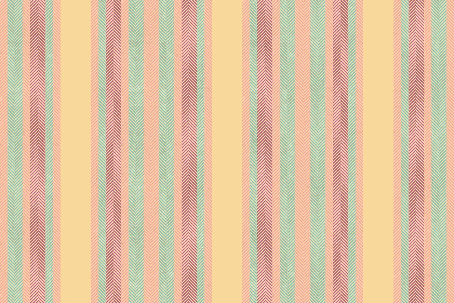 Infinity textile background texture, piece fabric seamless vertical. Linen pattern stripe lines in amber and red colors. vector
