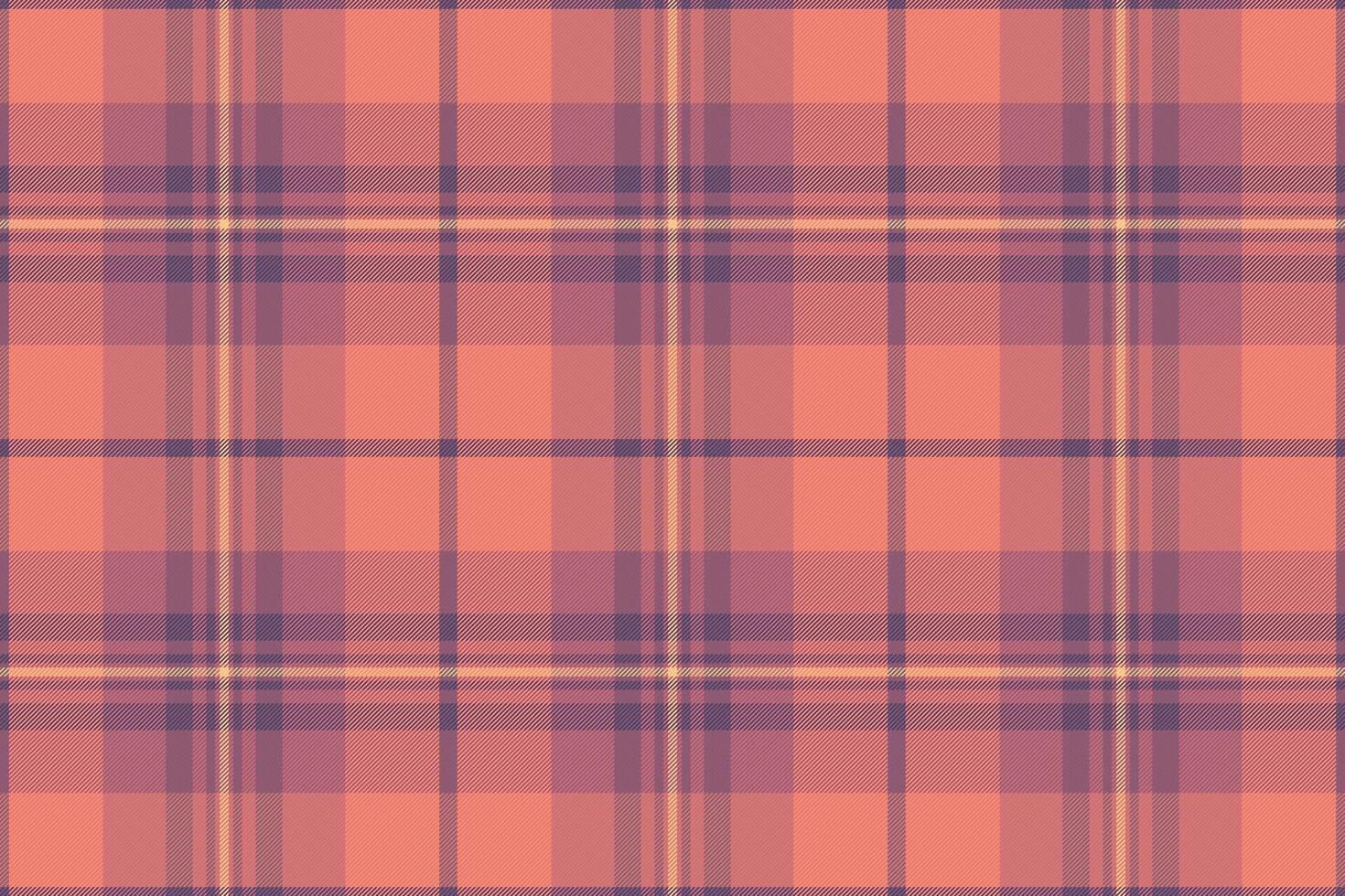 Printing seamless texture textile, geometrical background fabric plaid. Towel pattern tartan check in red and pastel colors. vector