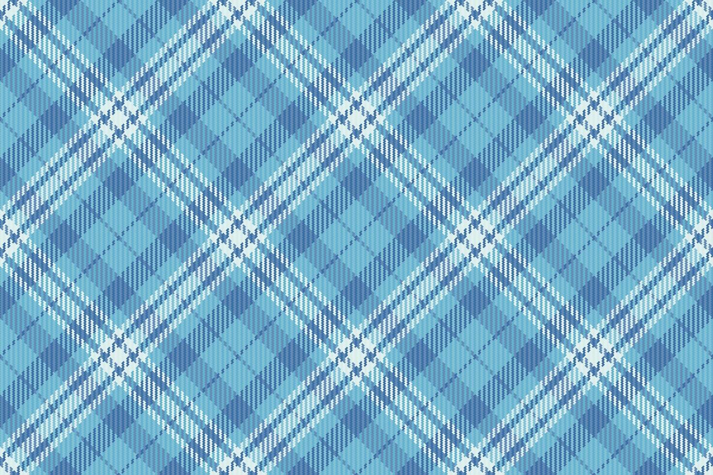 Invite tartan plaid check, performance pattern seamless fabric. Tablecloth texture background textile in cyan and white colors. vector