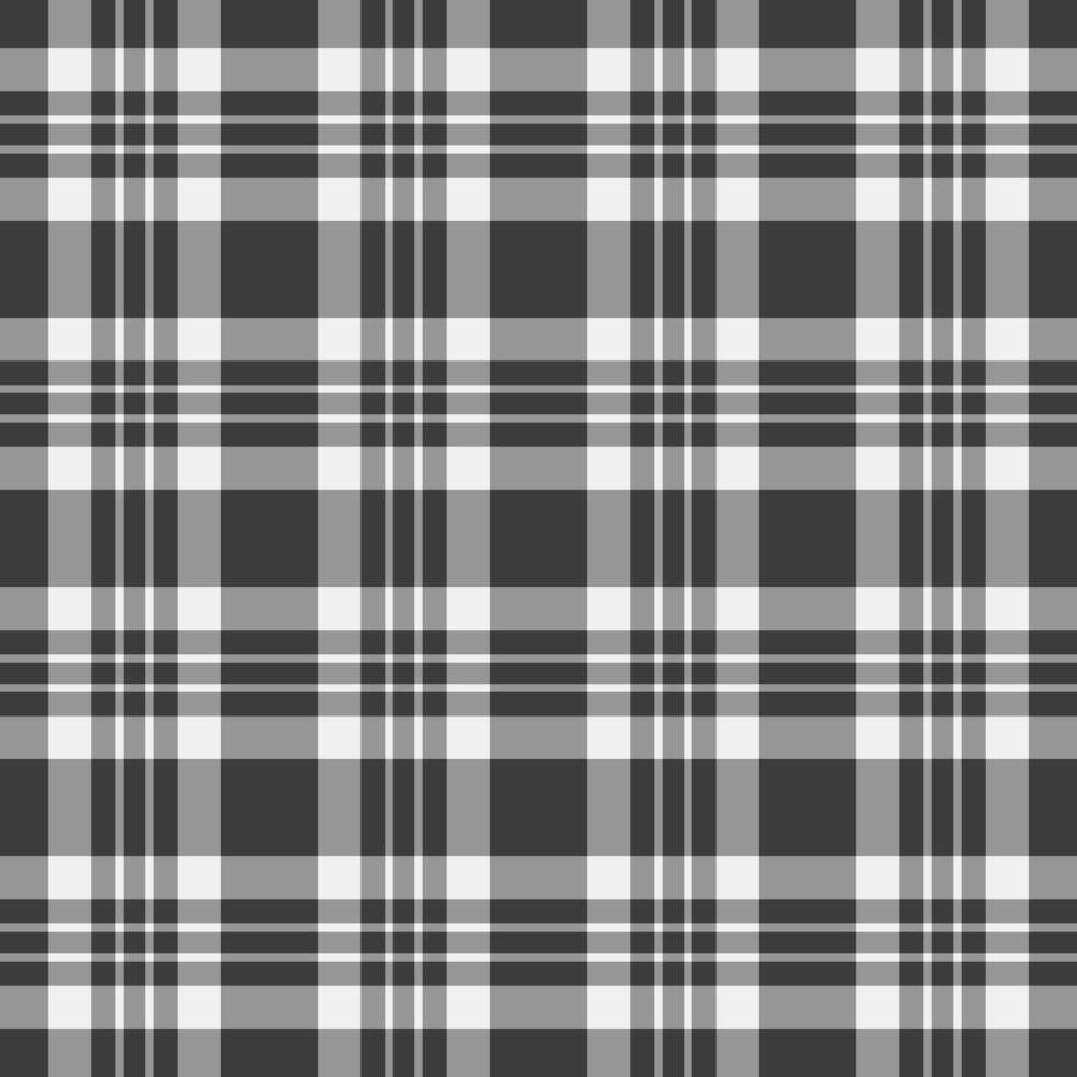 Monochrome plaid pattern. Seamless, versatile design for backgrounds, textiles, or digital projects. Classic aesthetic, suitable for various applications. vector