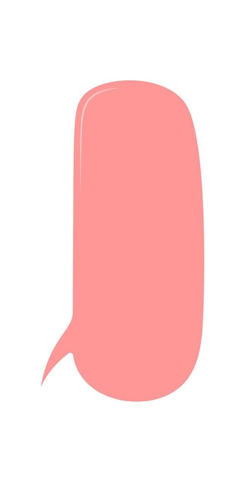 Organic pink speech bubble in a freehand style forms a unique textbox and chat icon. Hand drawn circle shape adds conversation and message element for creative comment or dialogue design. vector