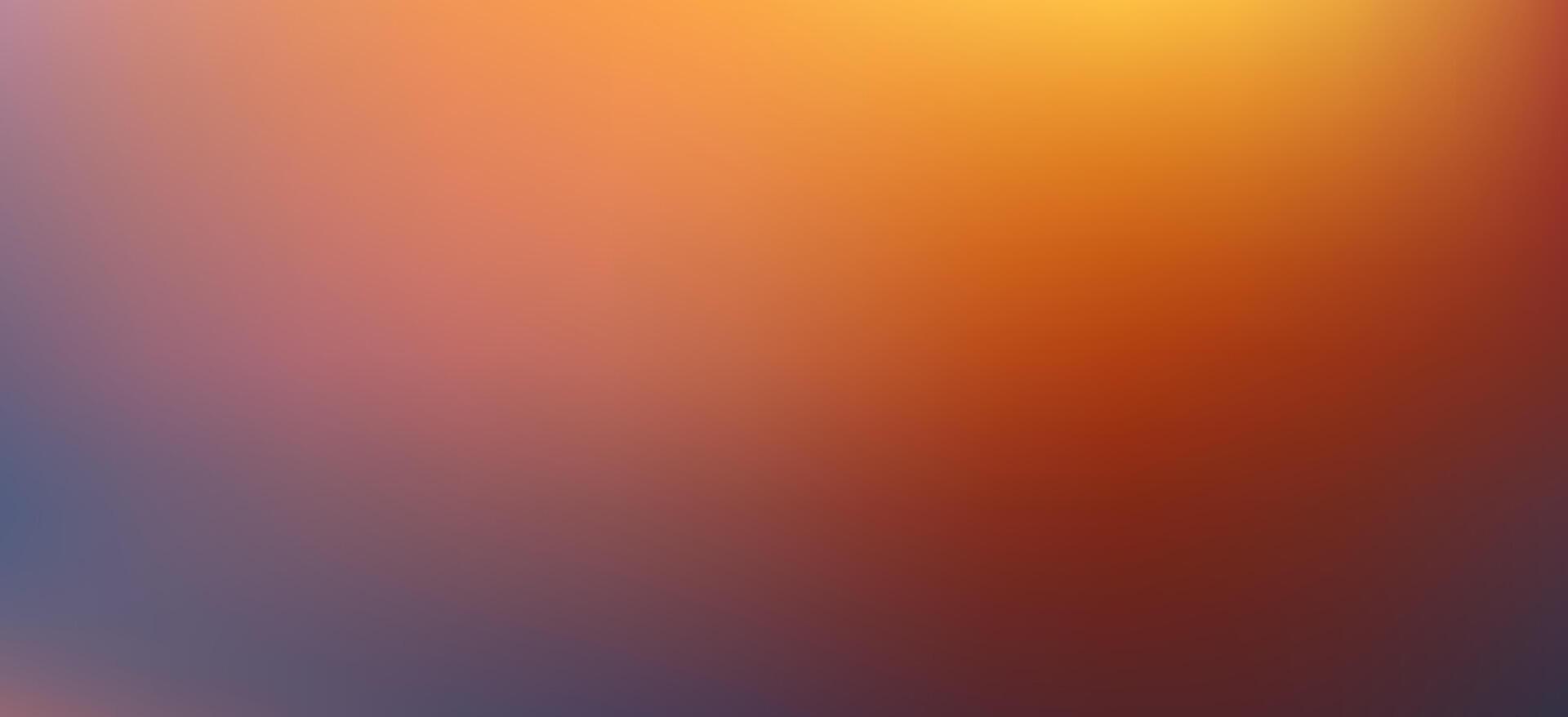 Gradient abstract fluid background, orange and blue color. Autumn warm red orange brown gradient background. Template colored blurred gradation. Minimal fall smooth gradation. abstract vector