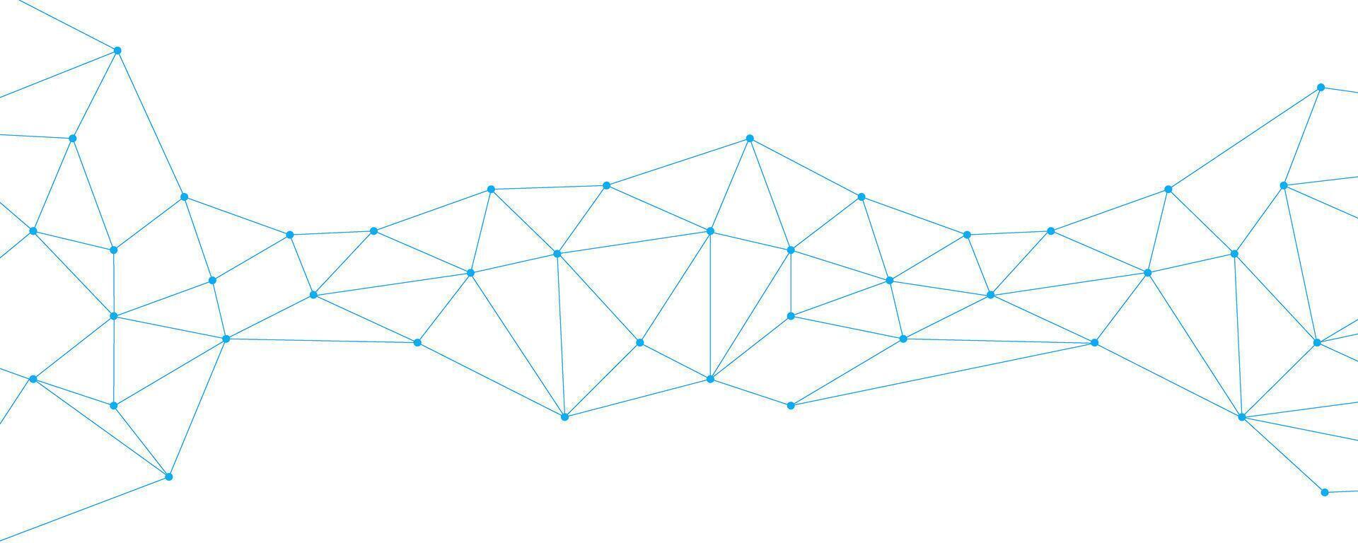 Global communication network banner. Abstract futuristic digital technology network connected with communication lines background vector