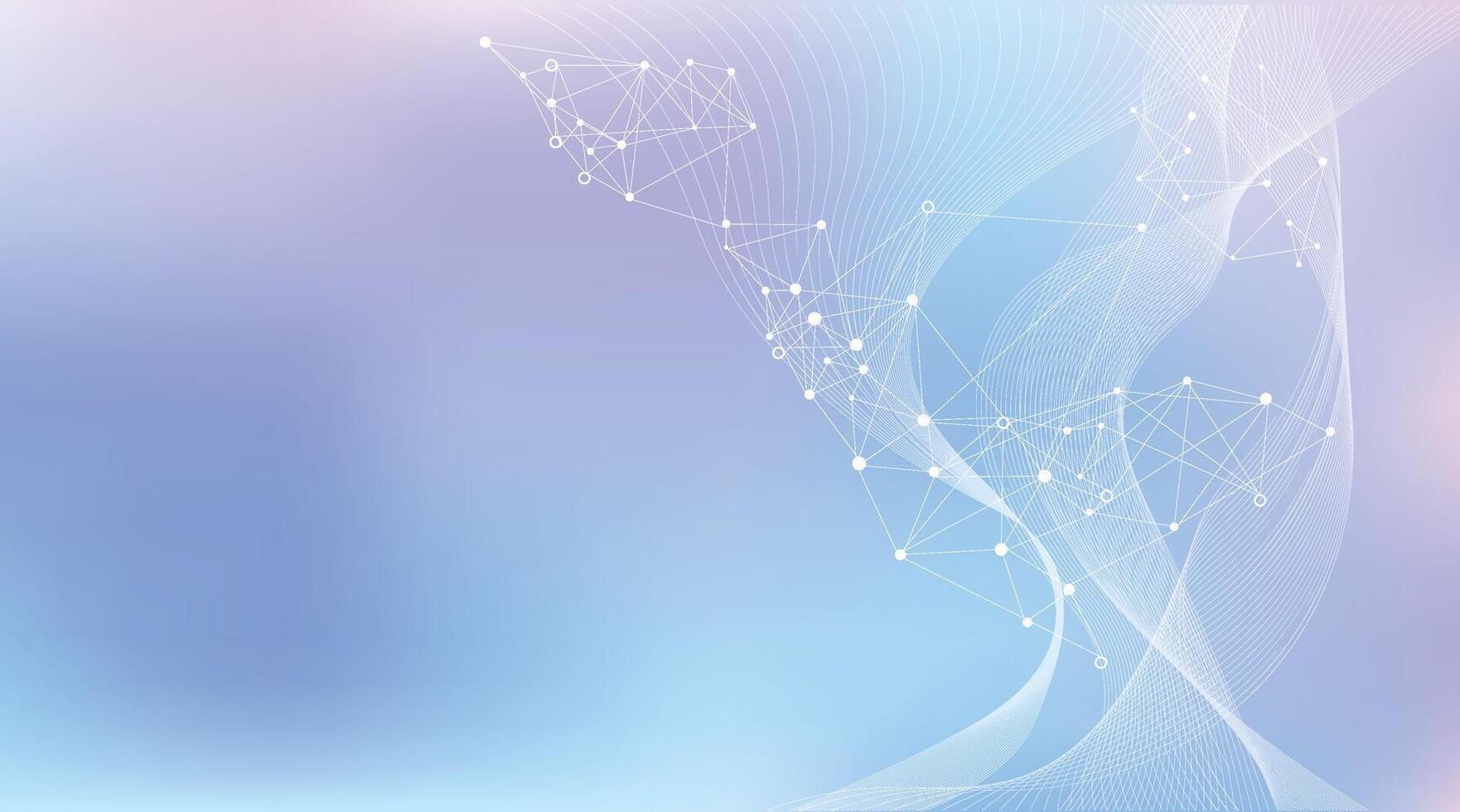 Abstract background with lines and nodes vector