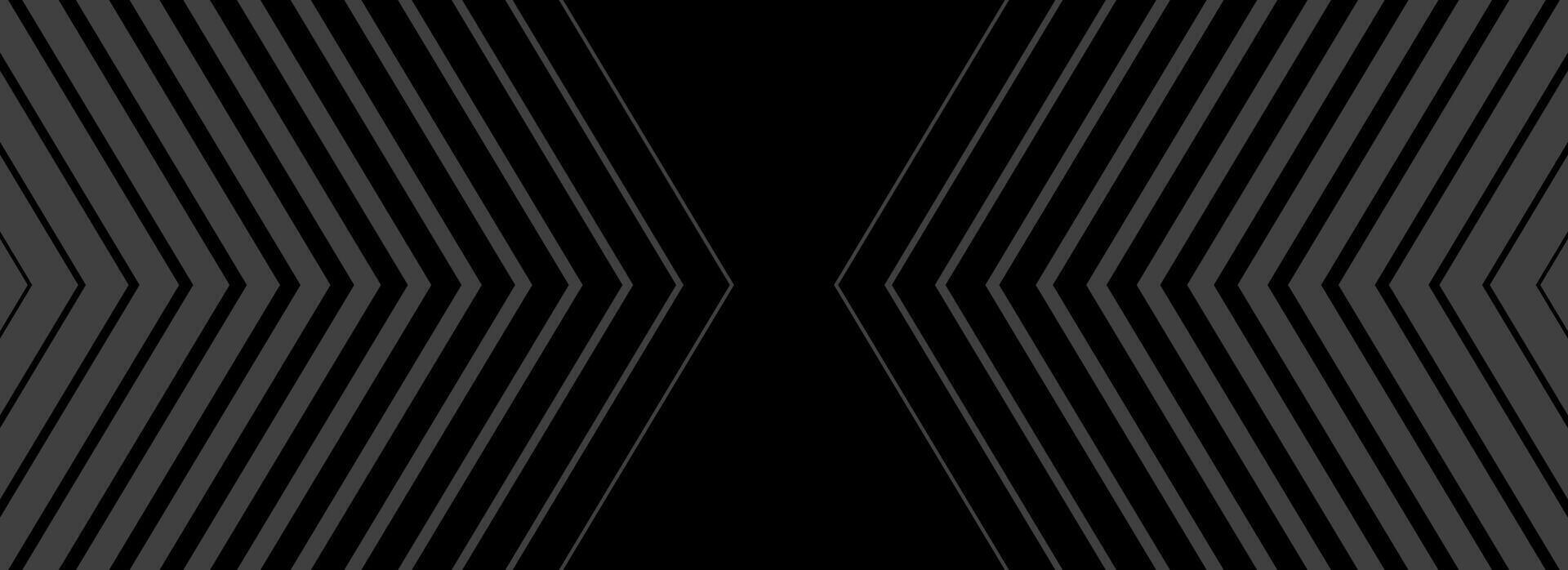 Dark line arrow background. Linear triangle repeated pattern. Striped halftone gradient texture. Thin to thick transition stripe backdrop for poster, cover, banner. Masculine sporty wallpaper. vector