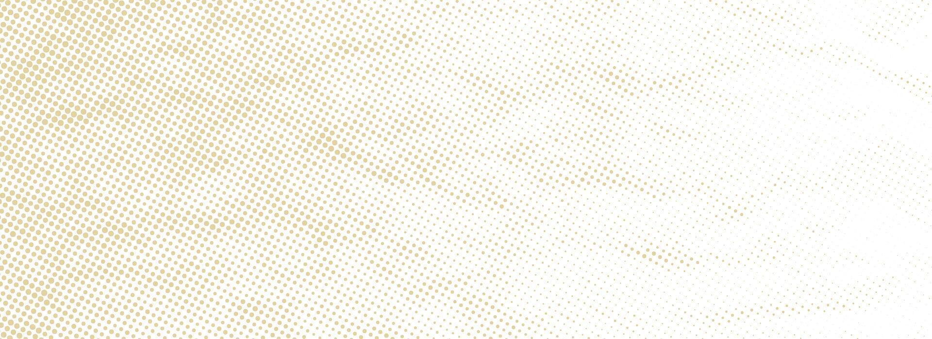 Dotted beige halftone background. Light cream pixelated paper texture. Retro craft taupe wallpaper. Grunge grainy gradient overlay. Weathered dirty canvas material backdrop. Sackcloth texture vector