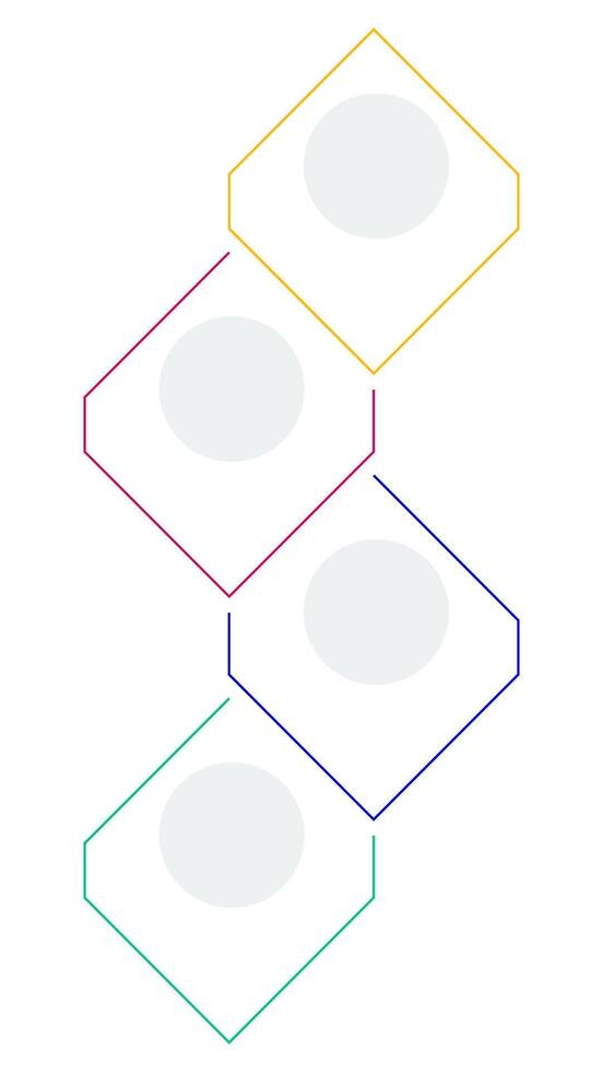 Software development rhombic infographic template. Digital development. Data visualization with 4 steps. Empty process design. Editable blank options info graphics vector