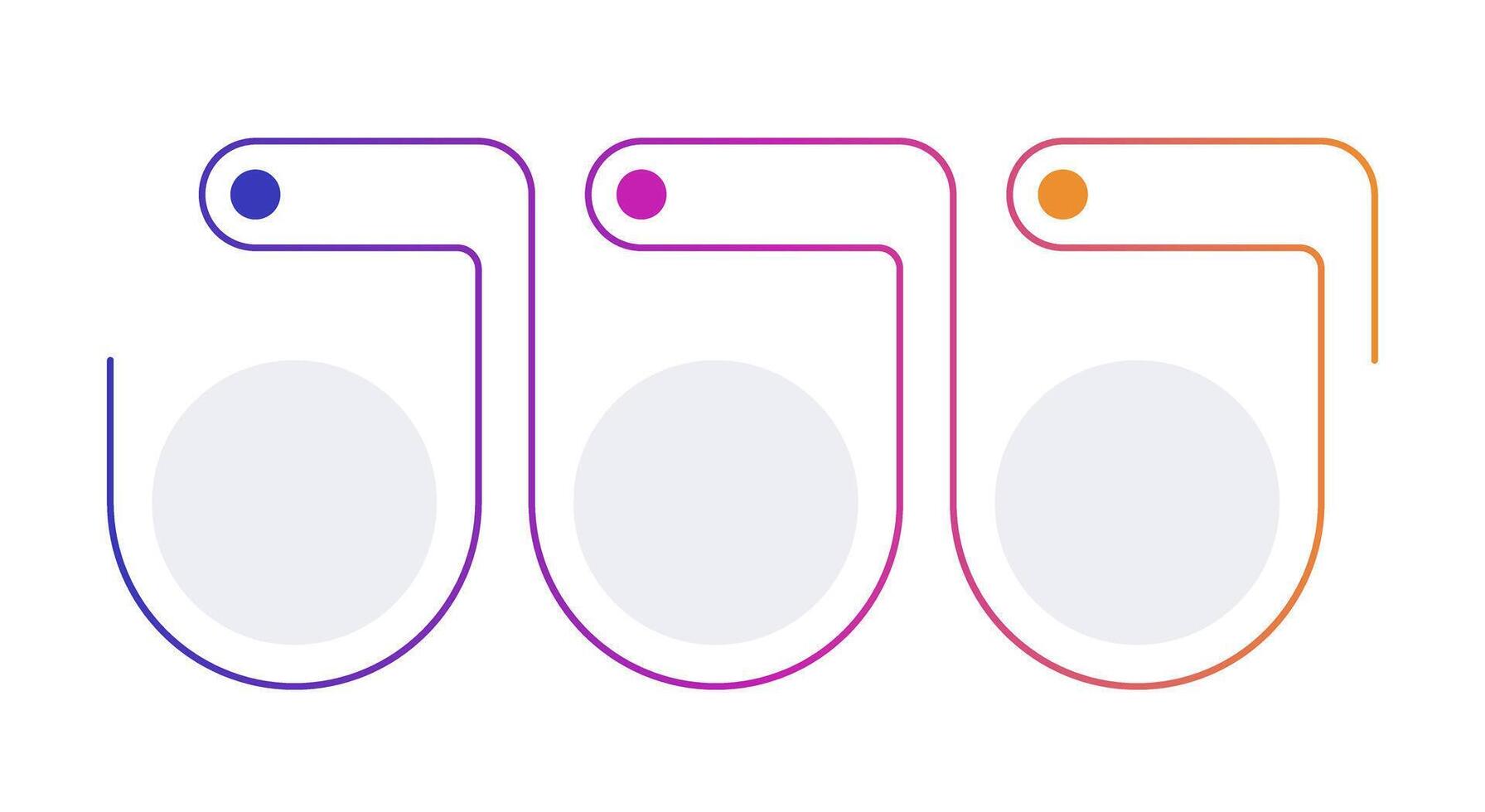 Medical technology infographic template. Innovative healthcare technology. Data visualization with 3 steps. Empty process design. Editable blank options info graphics vector