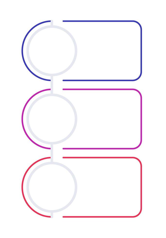 E learning infographic template. Modern education programs. Schooling. Data visualization with 3 steps. Empty process design. Editable blank options info graphics vector