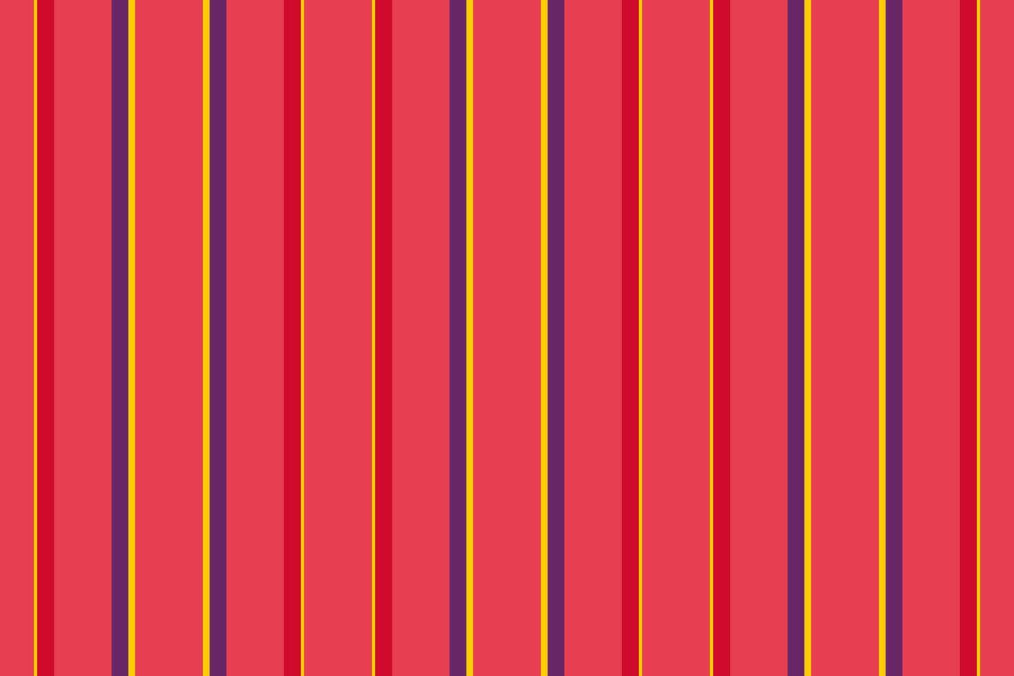 Vibrant vertical stripes pattern in shades of red, yellow, and purple. A simple yet striking design, great for backgrounds, textiles, and adding a pop of color. vector