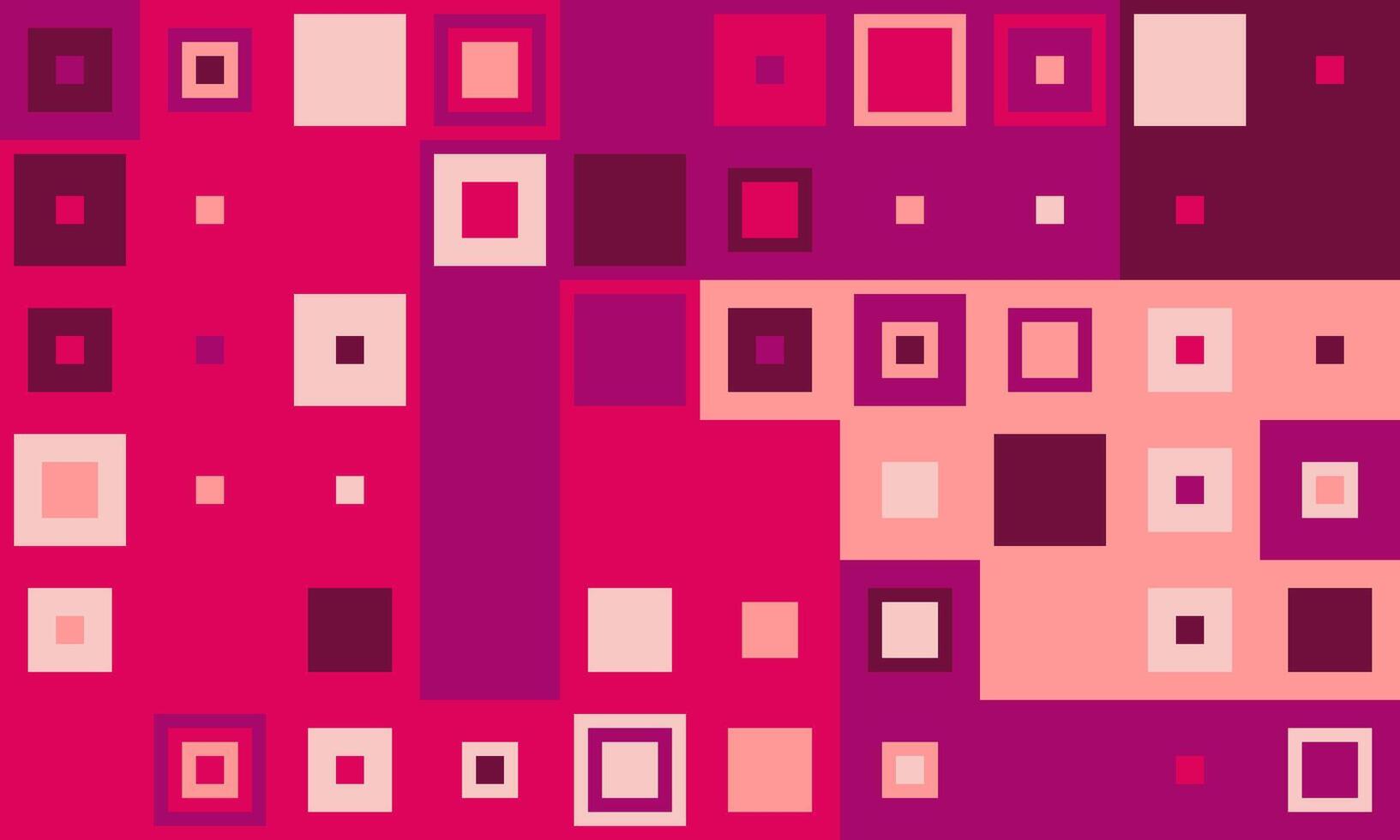 Vibrant abstract square pattern in pink and purple hues. Ideal for website backgrounds, presentations, or modern design projects. vector