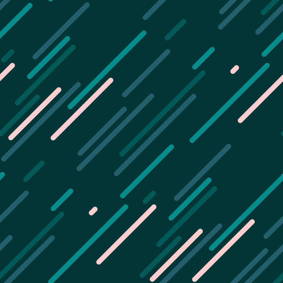 Dynamic teal and blush diagonal lines create a modern, abstract pattern. Perfect for backgrounds, website design, or textile prints, this seamless design evokes speed, technology, and movement. vector