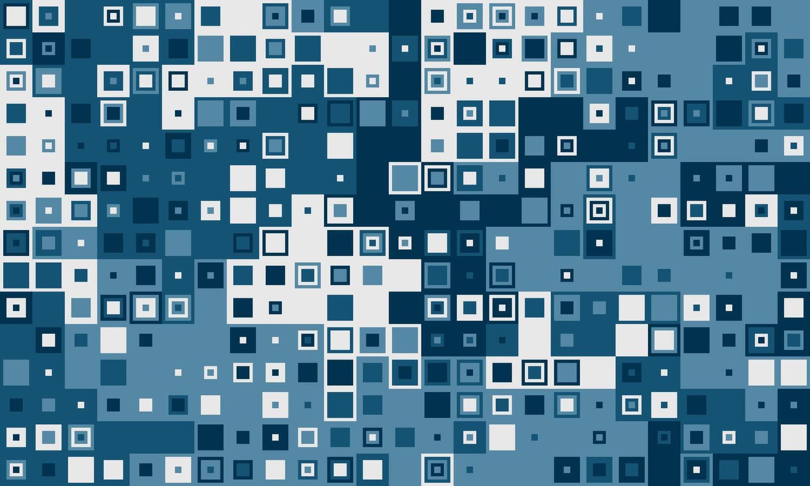 Abstract digital mosaic in shades of blue. Perfect for tech, data, or connectivity concepts. Represents complex systems, information flow, or modern design. vector