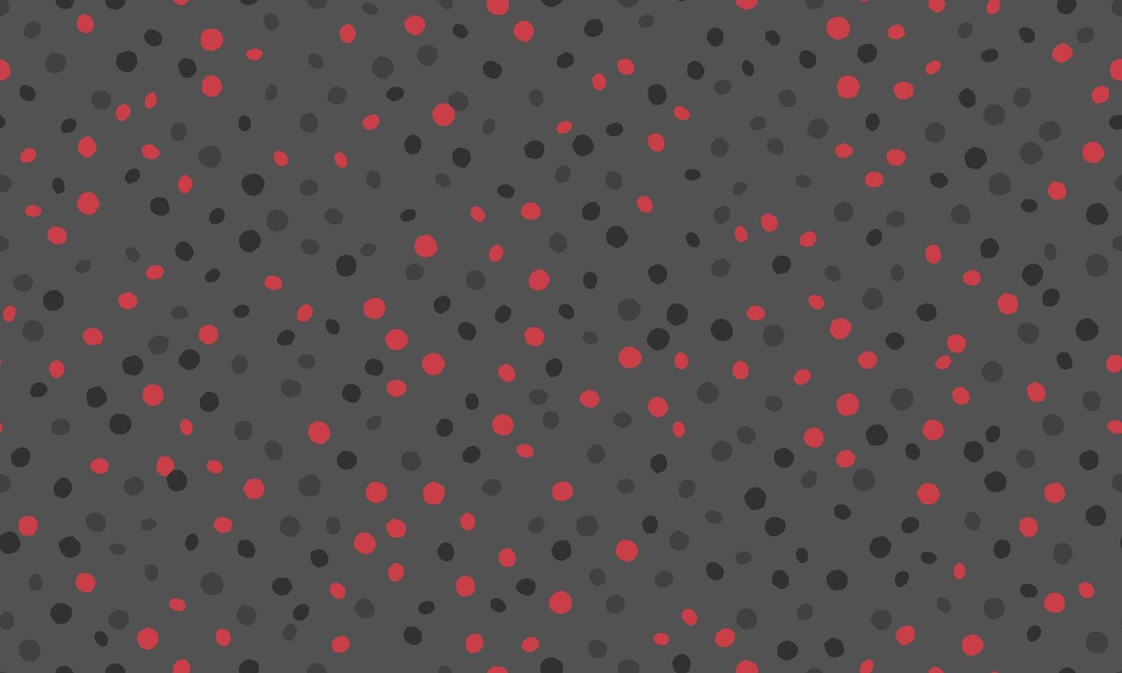 Abstract seamless pattern Red and grey dots on dark background. Versatile design ideal for website backgrounds, textiles, and branding. vector