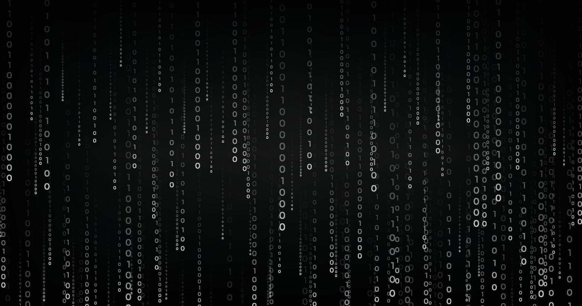 Binary Code Matrix Digital Background vector
