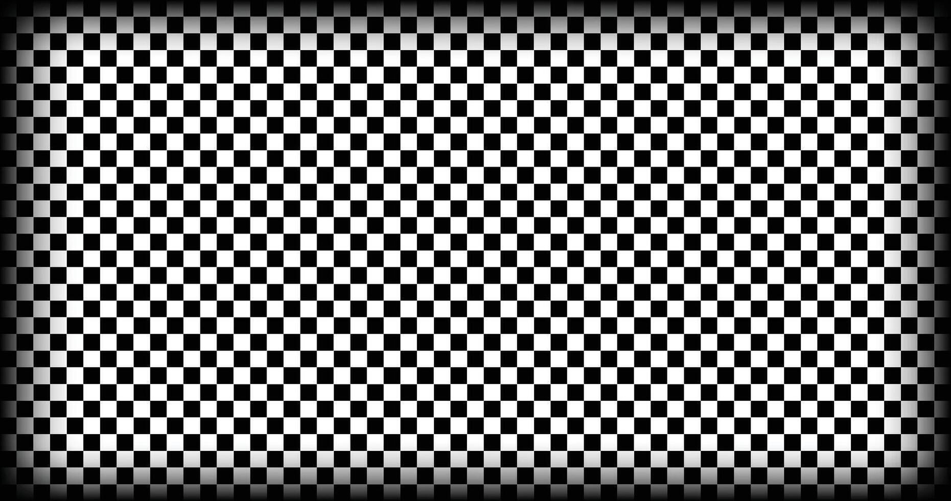 Checkerboard Pattern with Vignette Shadow Gradient Background vector