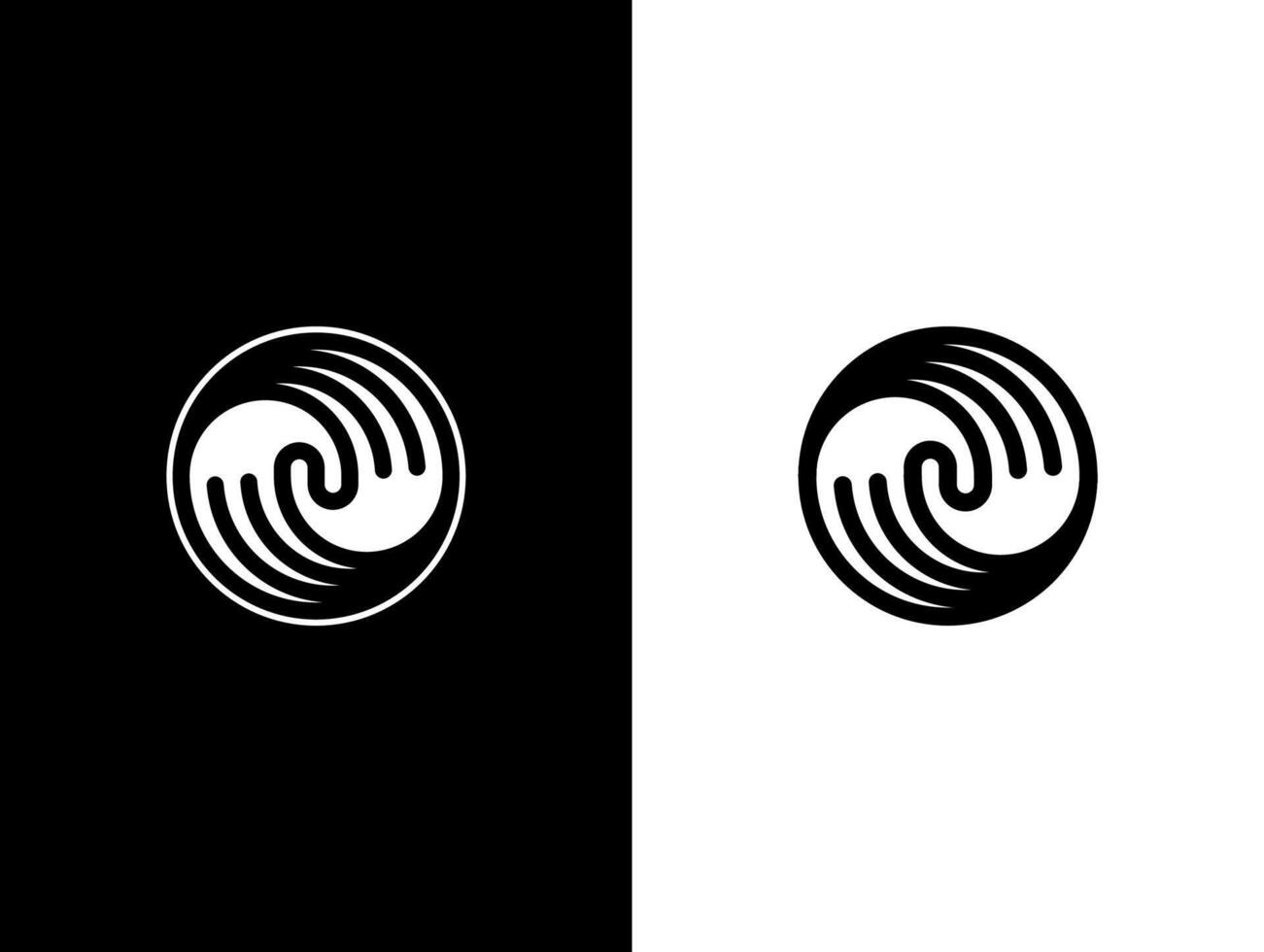 This unique and abstract logo combines two hands in a spiral, forming a Yin and Yang symbol. The design represents balance, harmony, partnership, and unity, making it perfect for wellness, creative vector