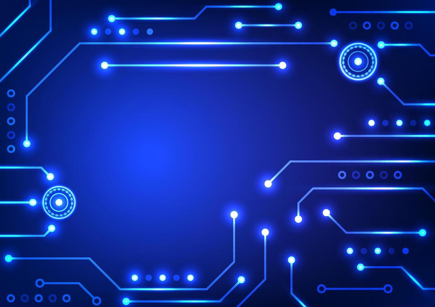 Digital circuit technology background. Futuristic system circuit board concept. Design for abstract machine learning computer and electronic. vector