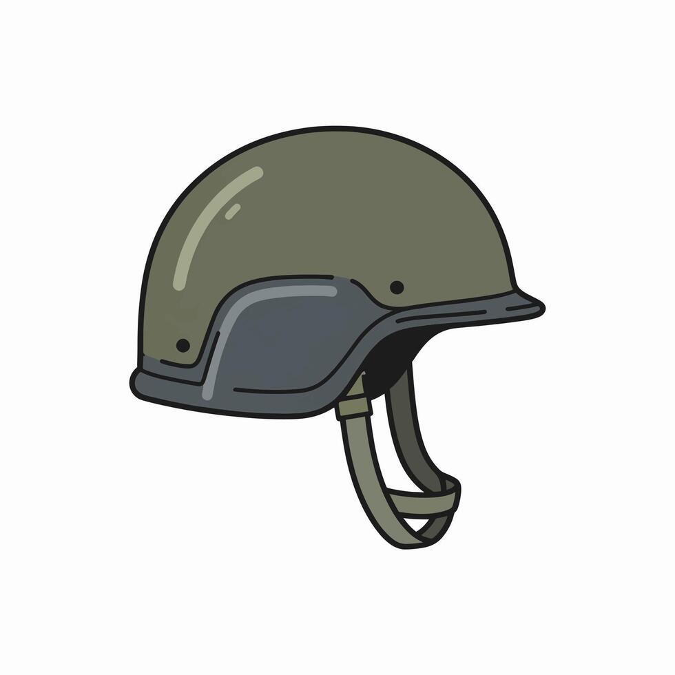 Exploring the Design and Functionality of a Military Style Protective Helmet for Enhanced Head Safety vector