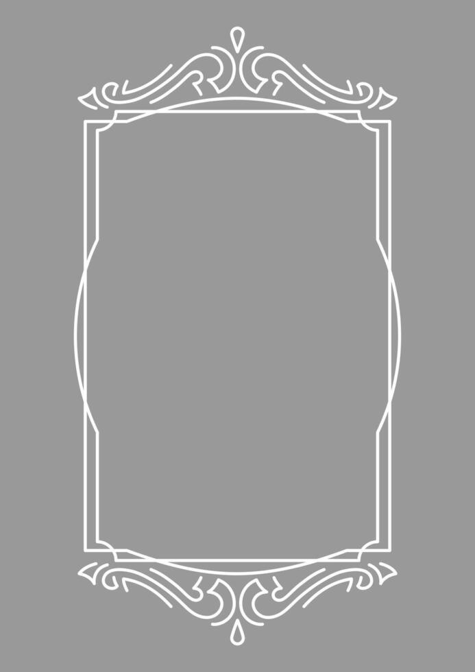 Line frame. Modern linear background. vector