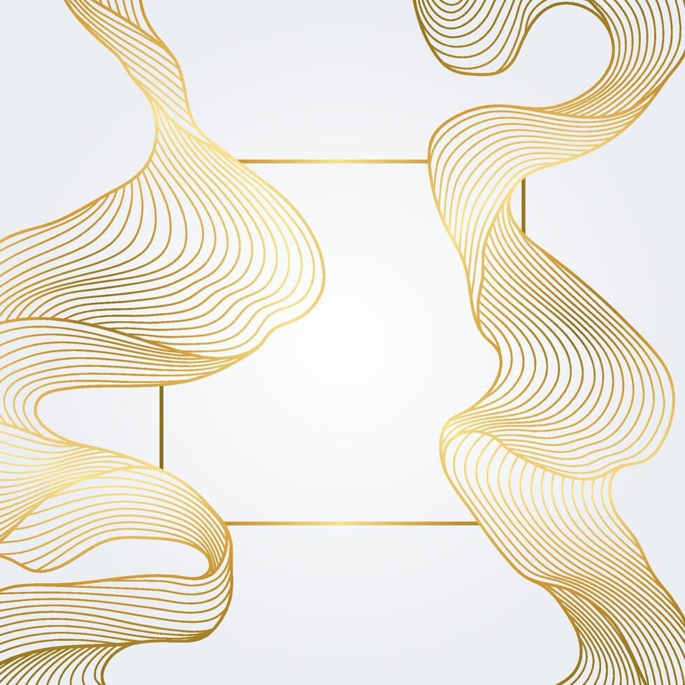 Background with abstract wave. Abstract card with linear curls. vector