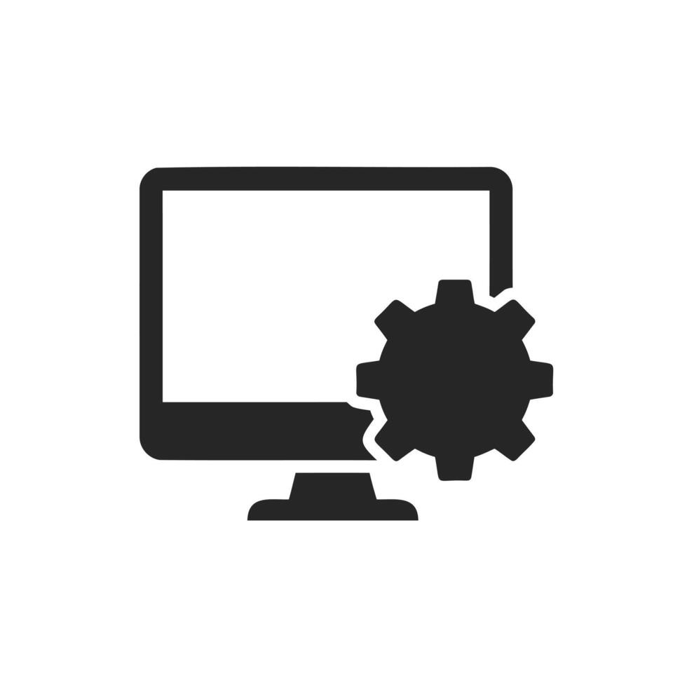 Computer Settings Icon Design vector