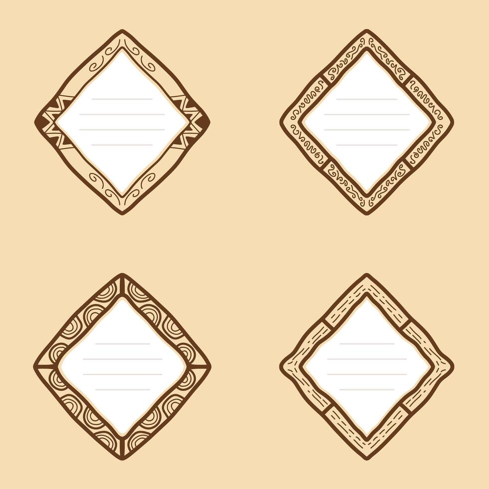 Decorative frames for creative projects vector