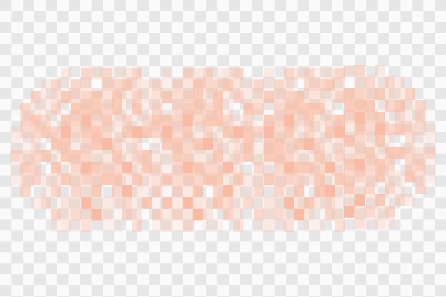 Pixel censor blur skin mosaic signs elements on background. Pixelated effect texture bar. Privacy square content. vector