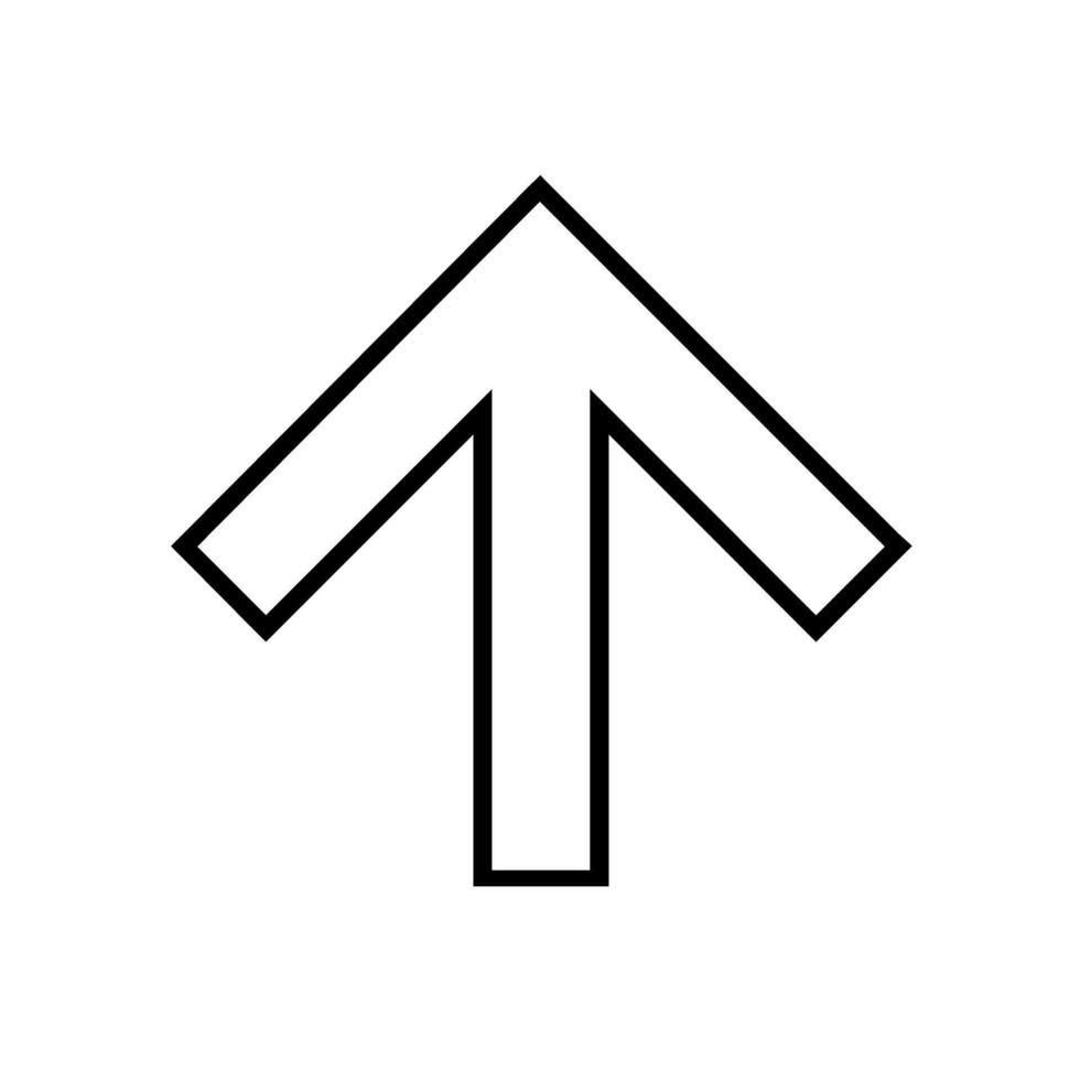 Arrow up icon . Arrow up icon. Arrow up web icon. vector
