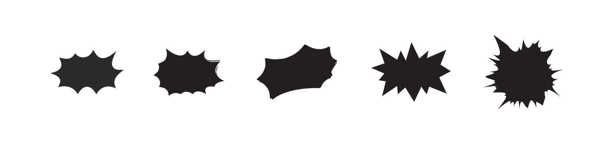 Bubble shapes collection with round soft pieces designed for decoration, abstract patterns and playful elements vector