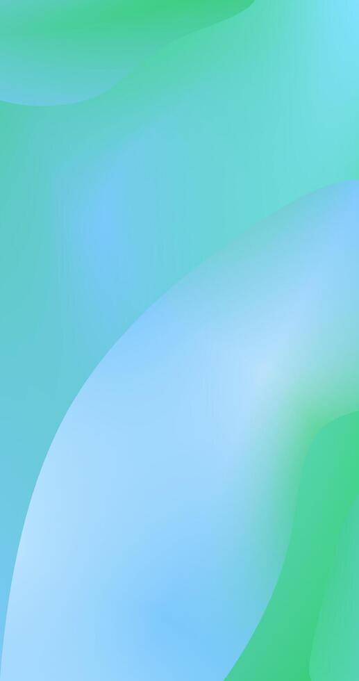 Green Blue Gradient background with abstract wavy pattern for Mobile design vector