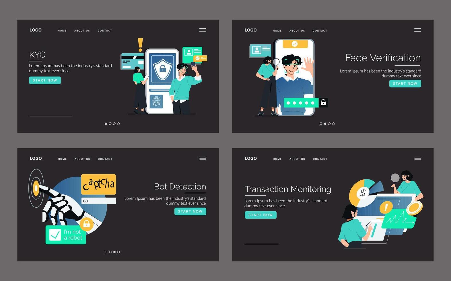 Identity verification service solutions vector