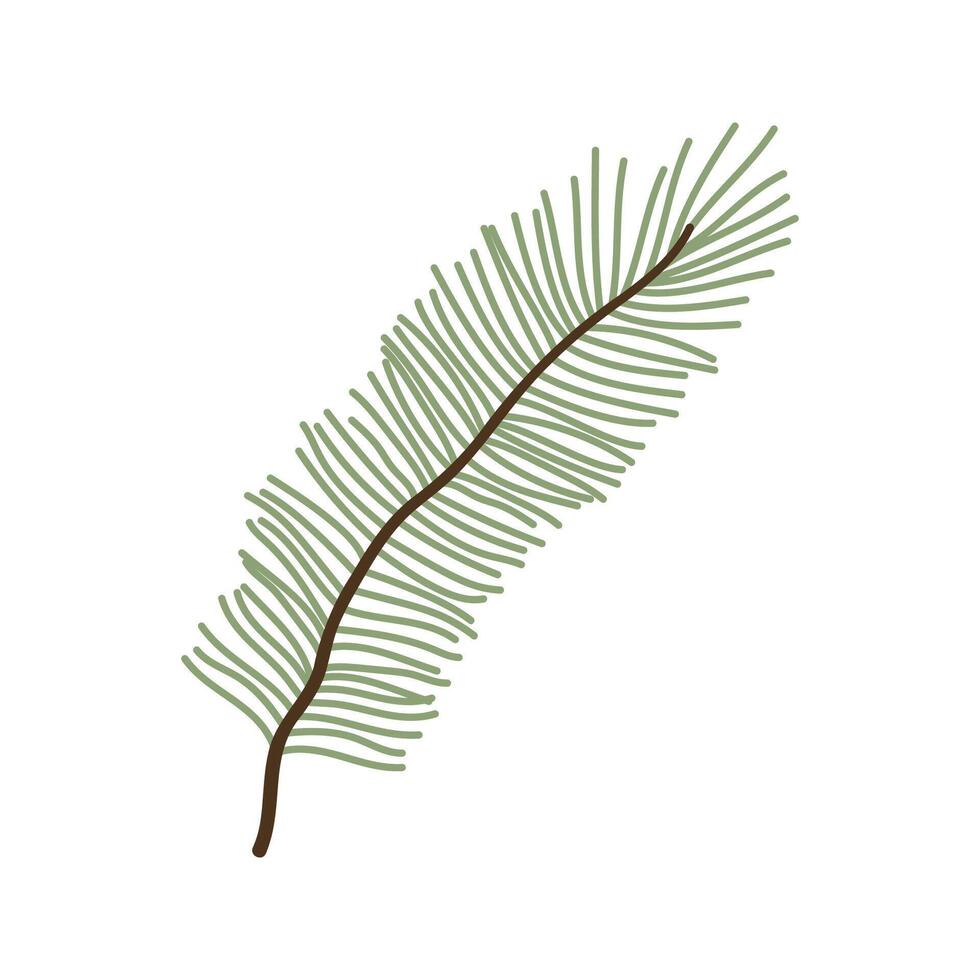 Lush pine tree branches adorned with vibrant green needles and rustic cones. Nature s intricate details captured in a peaceful forest scene. vector