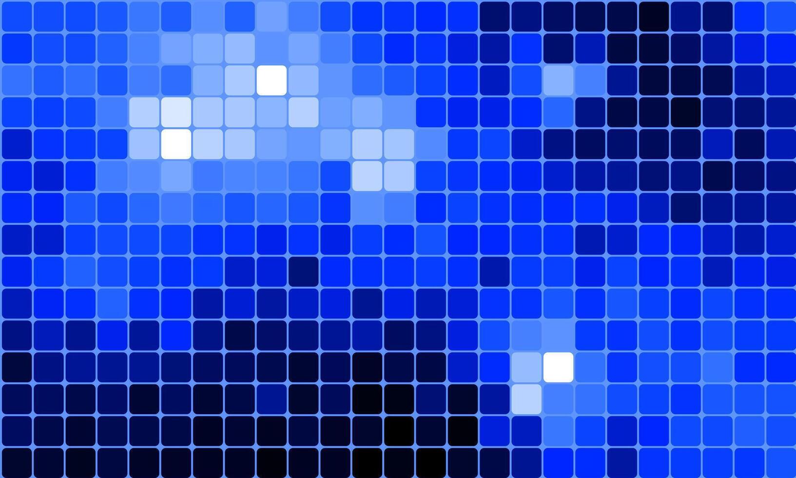 Abstract blue pixel art grid background. glowing grid pattern. vector