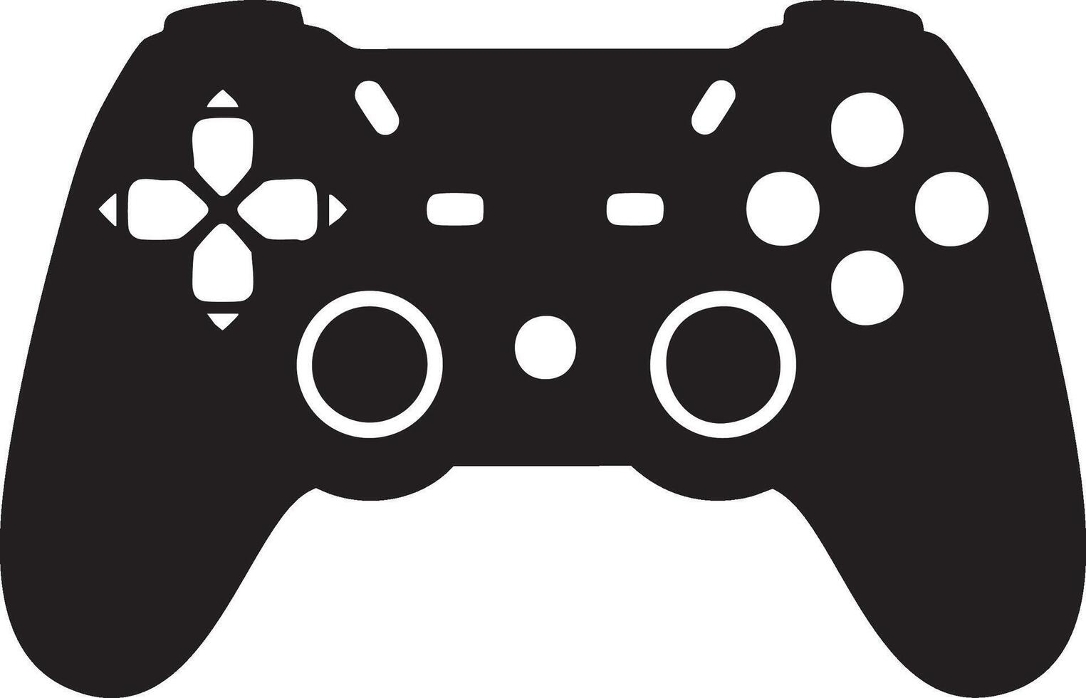 game controller icon on background console joystick vector