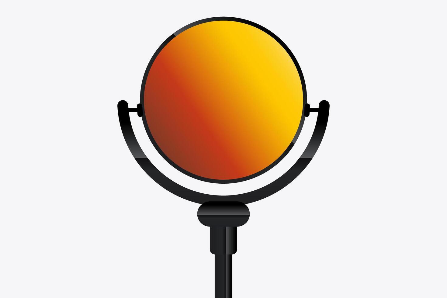 A Cicle LED Mock Up design for Technology display the information and Presentation. A Digital technology LED Mock up illustration vector