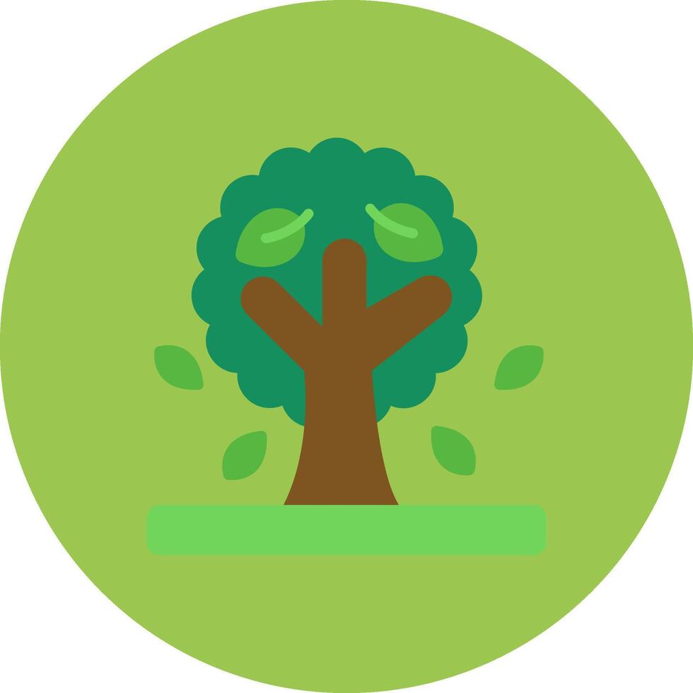 Tree Polished Outline Token vector