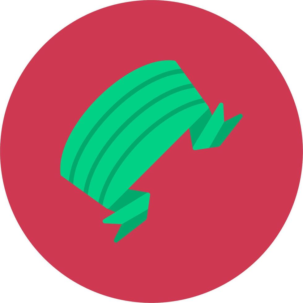 Folded Ribbon Gradient UX Badge vector