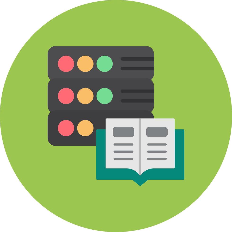 Database Bright UX Token vector