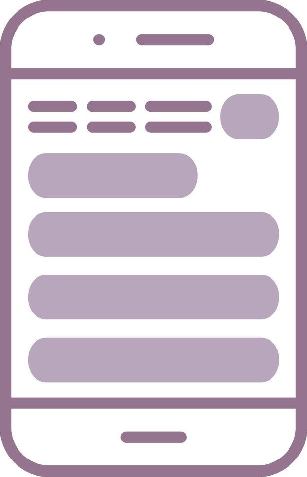 Mobile Modern Grid Object vector