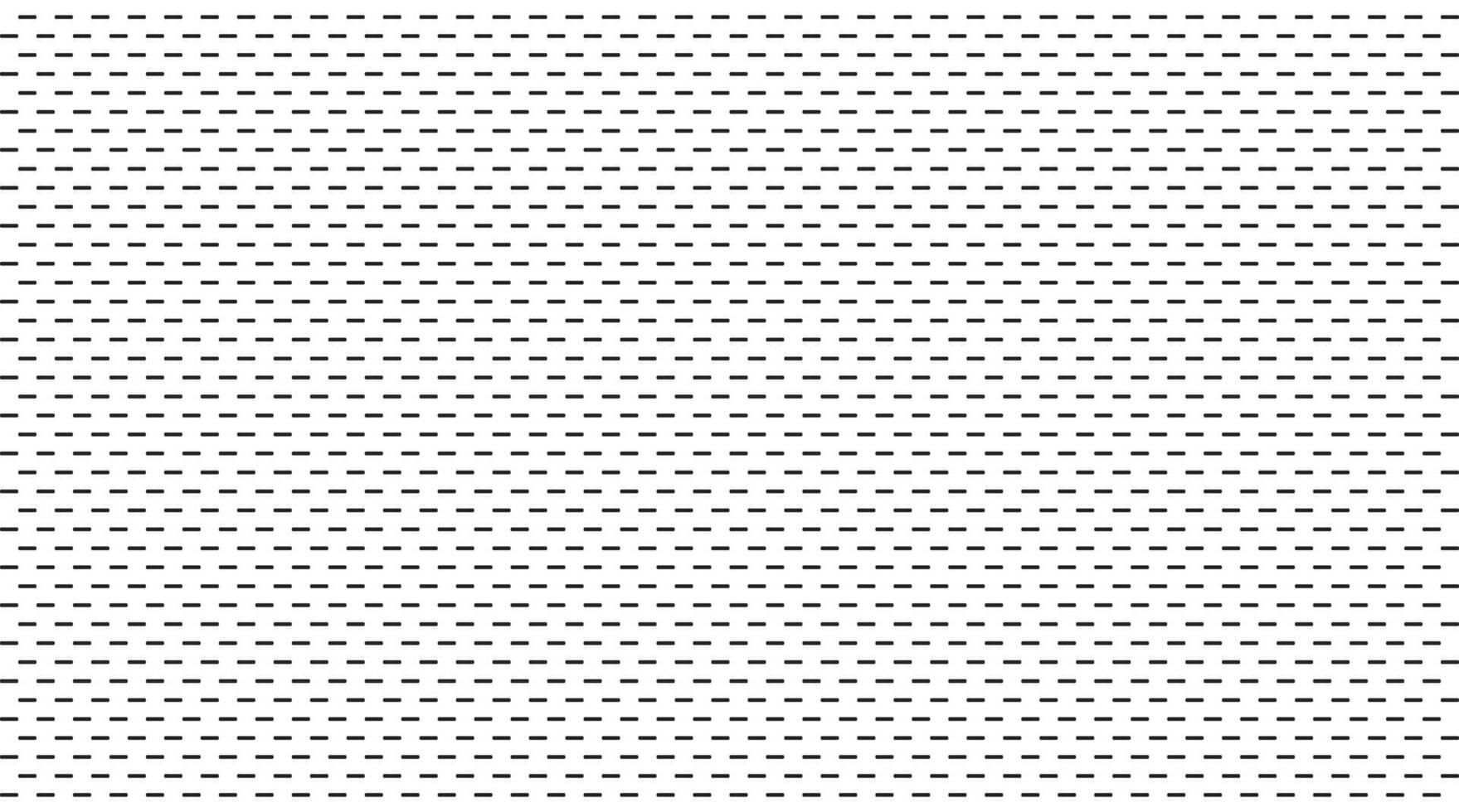 Dash line pattern. Hatch texture with small stripes on white background. Abstract wallpaper with rhythm repeating elements. vector