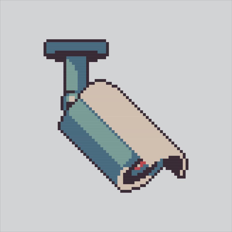 Pixel art illustration Security Camera. Pixelated Smart Camera. Smart Security Camera Tech Icon pixelated for the pixel art game and icon for website and game. old school retro. vector