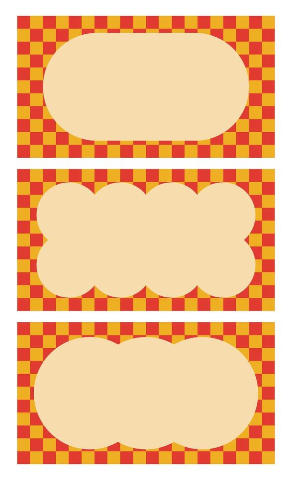 Design template checkered square unique abstract vector