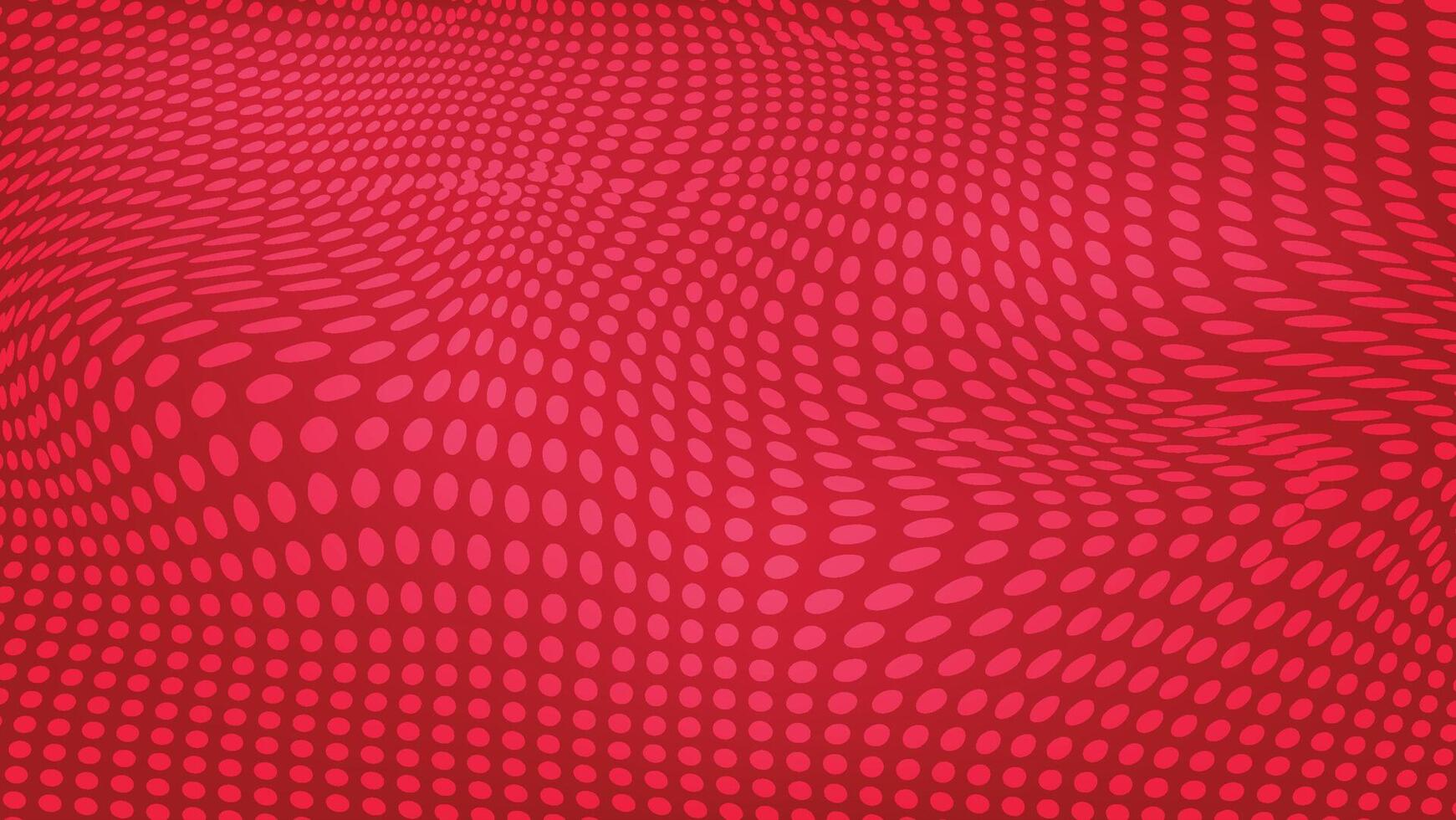 red dots wave pattern background vector
