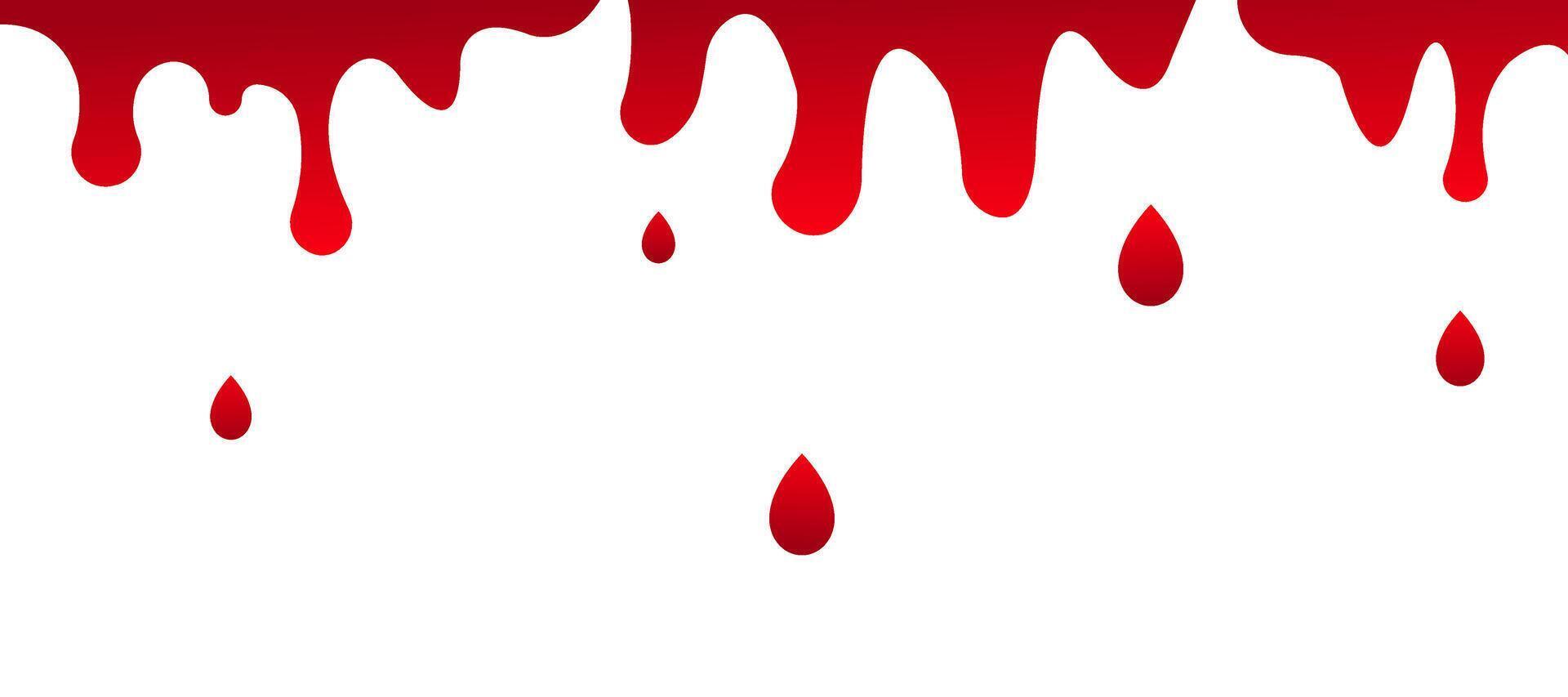 Red Dripping Paint Abstract Background Design vector