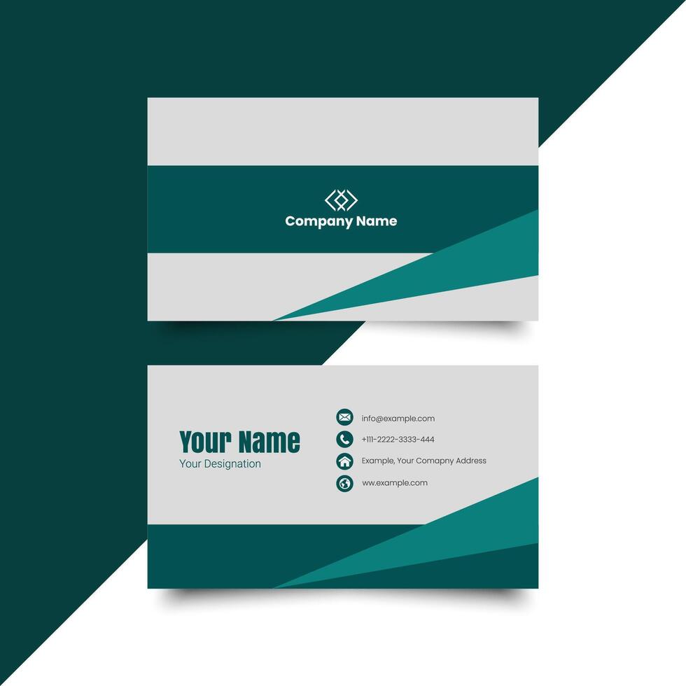 Simple business card Layout. creative modern name card and business card. Clean design. Corporate design template. Simple visiting card layout. creative modern name card. Clean minimal design. Unique. vector