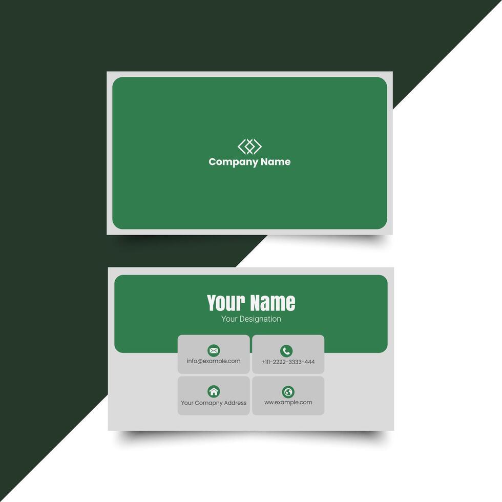 Simple business card Layout. creative modern name card and business card. Clean design. Corporate design template. Simple visiting card layout. creative modern name card. Clean minimal design vector
