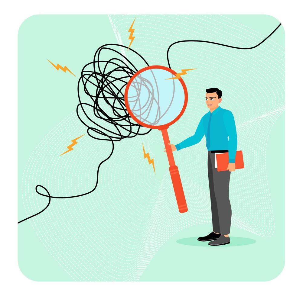 Analyze problems, find solution concepts or opportunities. vector